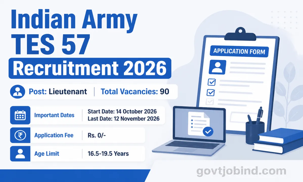 Indian Army Technical Entry Scheme 57 Recruitment 2026